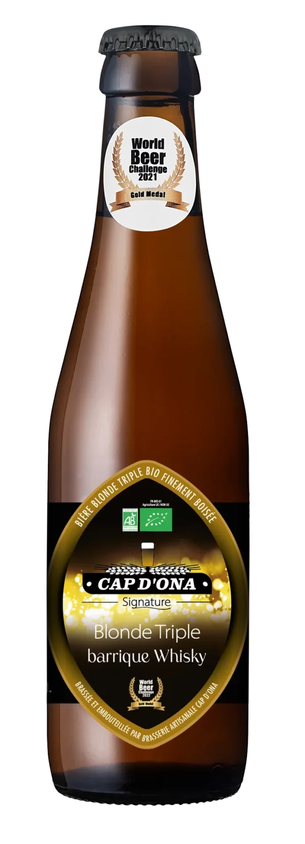 Bière Blonde Triple Barrique Whisky BIO