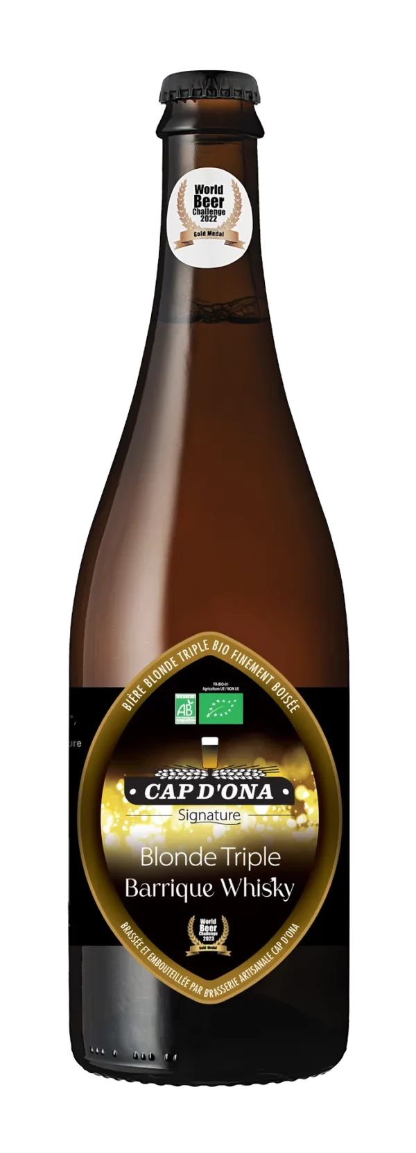 Bière Blonde Triple Barrique Whisky BIO